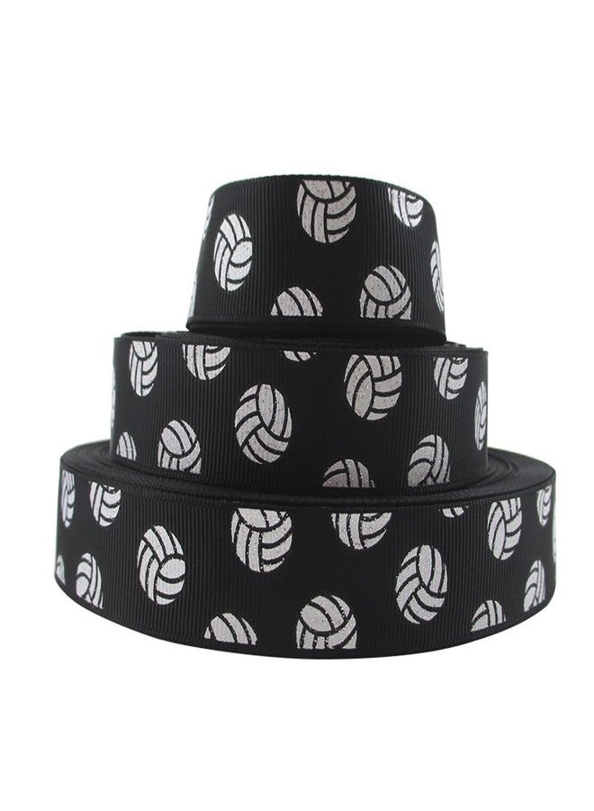 ccHuDE 2 Roll Sports Ball Ribbons - Volleyball Craft Wired Gift Wrapping Party Decoration Hair Bows - Image 4